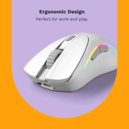 Glorious Model D 2 Wireless Optical RGB Gaming Mouse - White