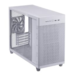 ASUS Prime AP201 Tempered Glass MicroATX Gaming Case - White