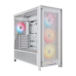 CORSAIR CASE FRAME 5000D RS ARGB (4XRS140 ARGB) MID-TOWER CASE, WHITE