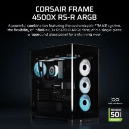 CORSAIR CASE FRAME 4500X RS-R ARGB TEMPERED GLASS MID-TOWER, BLACK