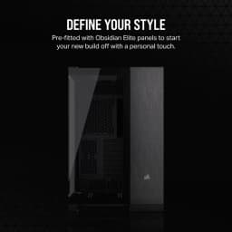 CORSAIR CASE 6500X TEMPERED GLASS MID-TOWER, BLACK/OBSIDIAN ALUMINUM