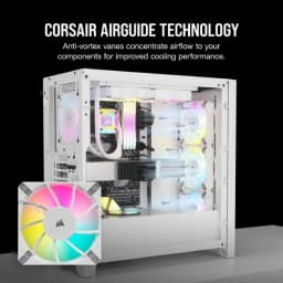 CORSAIR iCUE AF120 RGB ELITE 120mm PWM Triple Fan Kit - White
