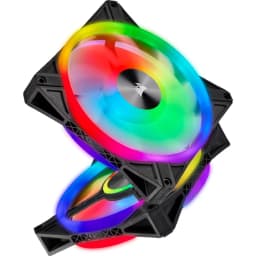 CORSAIR iCUE QL140 RGB 140mm PWM Dual Fan Kit with Lighting Node CORE
