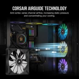 CORSAIR iCUE ML140 RGB ELITE Premium 140mm PWM Magnetic Levitation Fan — Dual Fan Kit with iCUE Lighting Node CORE