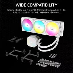 CORSAIR NAUTILUS 360 RS ARGB Liquid CPU Cooler - White