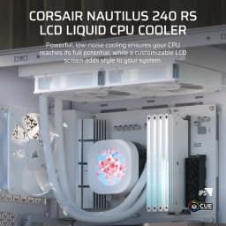 CORSAIR NAUTILUS 240 RS LCD Liquid CPU Cooler - White