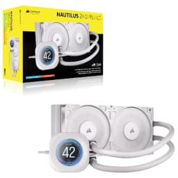 CORSAIR NAUTILUS 240 RS LCD Liquid CPU Cooler - White