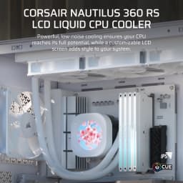 CORSAIR NAUTILUS 360 RS LCD Liquid CPU Cooler - White
