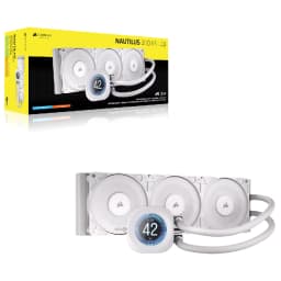 CORSAIR NAUTILUS 360 RS LCD Liquid CPU Cooler - White