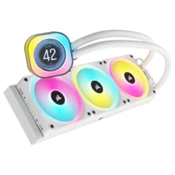 CORSAIR iCUE LINK H150i LCD Liquid CPU Cooler, White