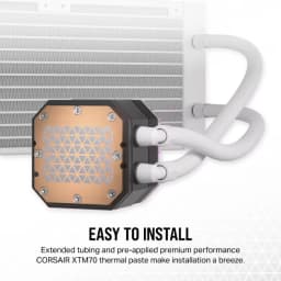 CORSAIR iCUE H100i ELITE CAPELLIX XT Liquid CPU Cooler, White