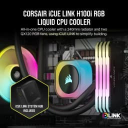 CORSAIR iCUE LINK H100i RGB AIO Liquid CPU Cooler