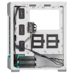 CORSAIR iCUE 220T RGB Airflow Tempered Glass Mid-Tower Smart Case — White
