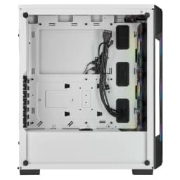 CORSAIR iCUE 220T RGB Tempered Glass Mid-Tower Smart Case — White