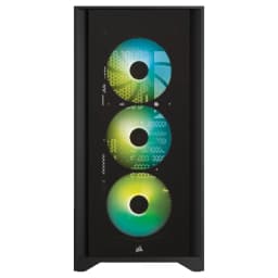 CORSAIR iCUE 4000X RGB Tempered Glass Mid-Tower ATX Case — Black