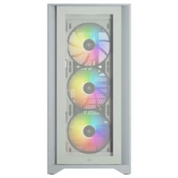 CORSAIR iCUE 4000X RGB Tempered Glass Mid-Tower ATX Case — White
