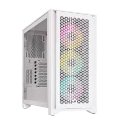 CORSAIR iCUE 4000D RGB AIRFLOW Mid-Tower Case, True White
