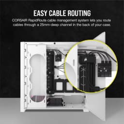CORSAIR iCUE 5000D RGB AIRFLOW Mid-Tower Case, True White