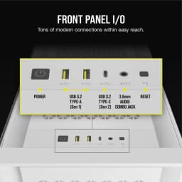 CORSAIR iCUE 5000D RGB AIRFLOW Mid-Tower Case, True White