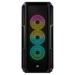 CORSAIR iCUE 5000T RGB Tempered Glass Mid-Tower ATX PC Case — Black