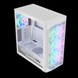GAMEON Emperor Arctic I Series Mid Tower Gaming Case - White