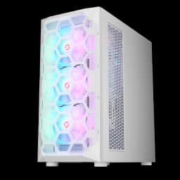 GAMEON Emperor Arctic I Series Mid Tower Gaming Case - White