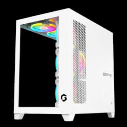 GAMEON Emperor Artic Series Mid Tower Gaming Case - White