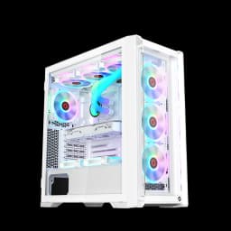 GAMEON Vortex Arctic Series Mid Tower Gaming Case - White