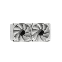 Darkflash Twister DX240 V2.6 ARG CPU Liquid Cooler, Latest Intel & AMD Support, 1800 RPM, Water Pump Infinity Mirror With 360 Degree Rotation, Low Noise 32dba - WHITE