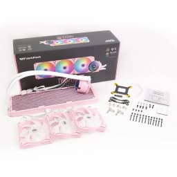 darkFlash Twister DX360 Pink 360mm ARGB AIO Liquid CPU Cooler