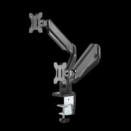 Twisted Minds Dual Monitor Aluminum Slim Mechanical Spring USB Monitor Arm 