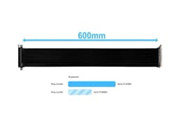 Lian Li 600mm PCI-e 4.0 Riser Cable - Black