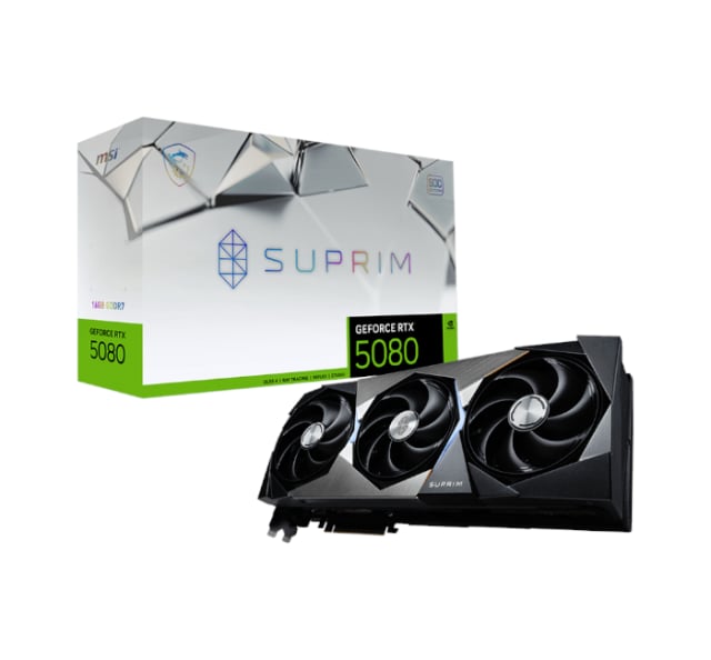 GeForce RTX™ 5080 16G SUPRIM SOC - Gaming PC Component | High Performance Hardware