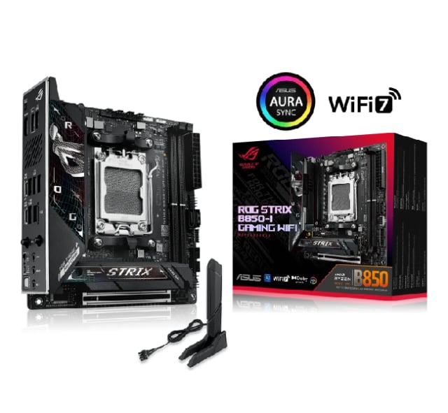  ROG Strix B850-i AMD AM5 ITX - Gaming PC Component | High Performance Hardware