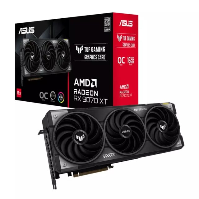 ASUS TUF Gaming Radeon RX 9070 XT OC Edition 16GB GDDR6  - Gaming PC Component | High Performance Hardware