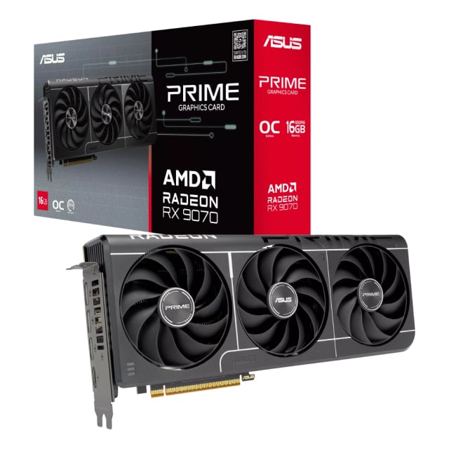 ASUS Prime Radeon™ RX 9070 EVO OC Edition 16GB GDDR6 - Gaming PC Component | High Performance Hardware