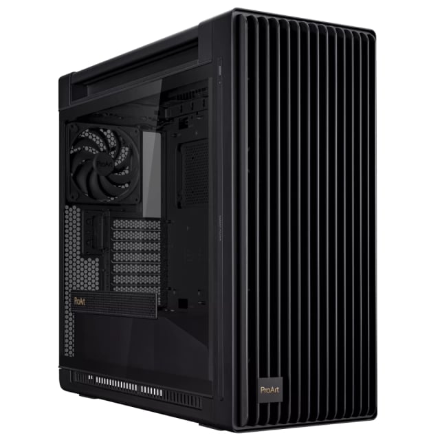 ASUS ProArt PA602 E-ATX computer case, 420 mm radiator support, one 140 mm and two 200mm pre-installed system fans - Gaming PC Component | High Performance Hardware