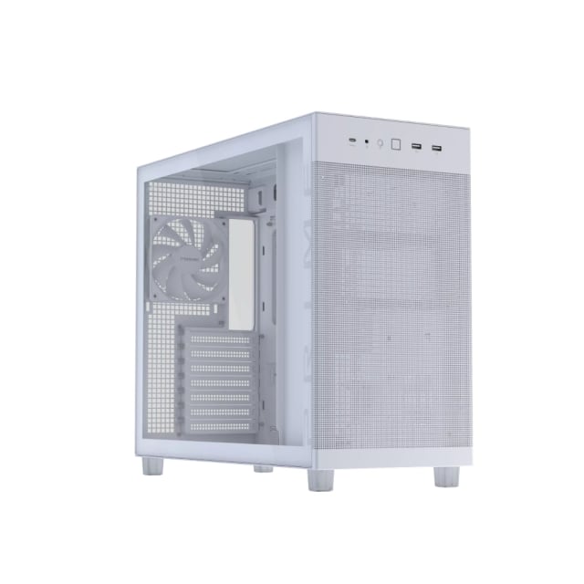 ASUS Prime AP303 - Tempered Glass Panel - WHITE - Gaming PC Component | High Performance Hardware