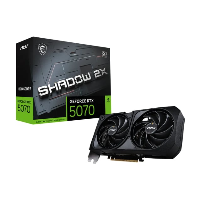 MSI GeForce RTX™ 5070 12G SHADOW 2X OC - Gaming PC Component | High Performance Hardware