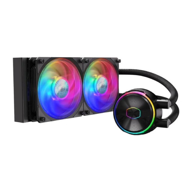 COOLER MASTER MasterLiquid PL240 Flux CPU Liquid Cooler - Gaming PC Component | High Performance Hardware