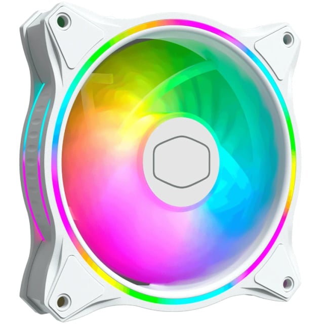 COOLER MASTER MasterFan MF120 Halo White Edition - Gaming PC Component | High Performance Hardware