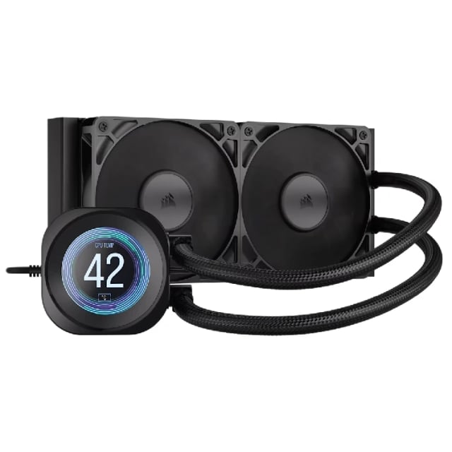 CORSAIR NAUTILUS 240 RS LCD Liquid CPU Cooler - Gaming PC Component | High Performance Hardware