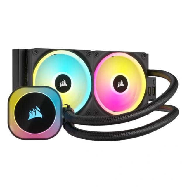 CORSAIR iCUE LINK H100i RGB AIO Liquid CPU Cooler - Gaming PC Component | High Performance Hardware