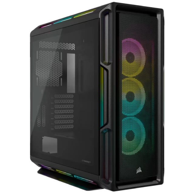 CORSAIR iCUE 5000T RGB Tempered Glass Mid-Tower ATX PC Case — Black - Gaming PC Component | High Performance Hardware