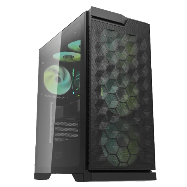 DARKFLASH DK361 ATX PC Case Black - Gaming PC Component | High Performance Hardware