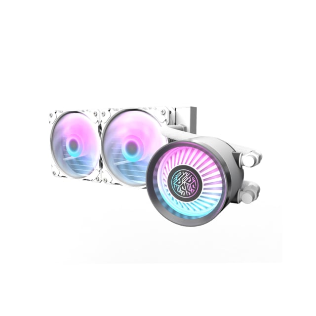 Darkflash Nebula DN240 Liquid Cooler: 240mm Radiator - WHITE - Gaming PC Component | High Performance Hardware