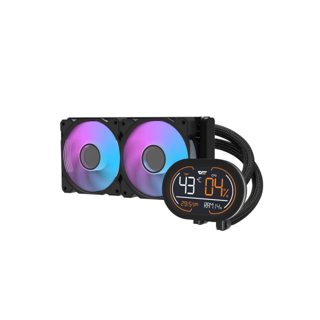 darkFlash DH240D All-in-One 360mm Liquid CPU Cooler - BLACK - Gaming PC Component | High Performance Hardware