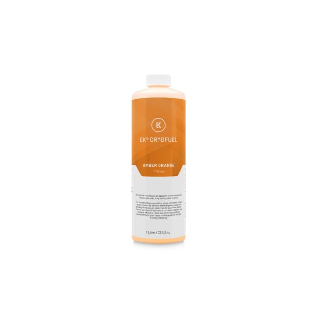 EKWB EK-CryoFuel Amber Orange (Premix 1000mL) - Gaming PC Component | High Performance Hardware