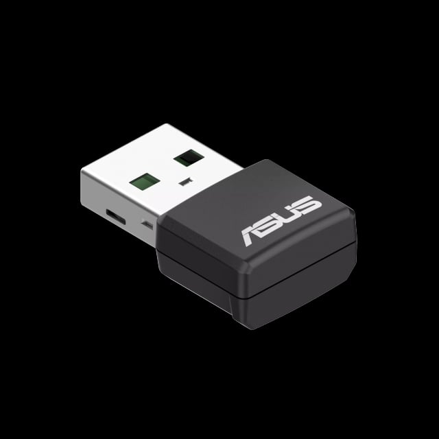 ASUS USB-AX55 Nano AX1800 Dual Band WiFi 6 USB Adapter - Gaming PC Component | High Performance Hardware