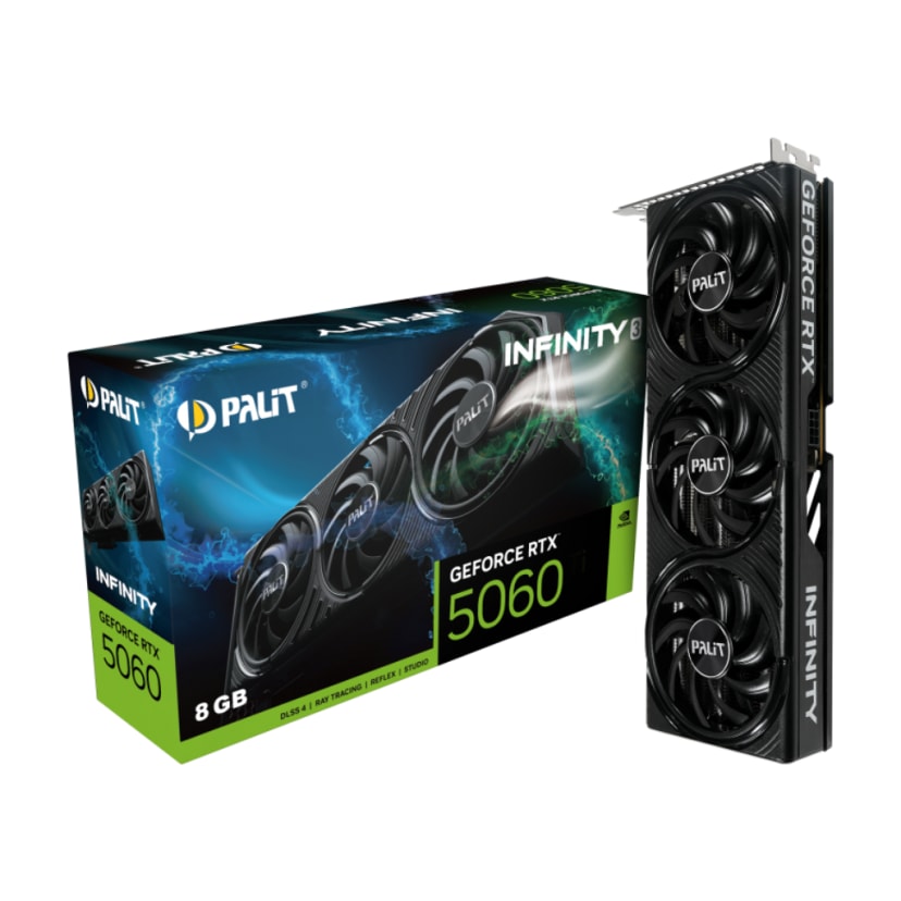 Palit GeForce RTX 5060 Infinity 3 8GB GDDR7 Graphics Card, DLSS 4